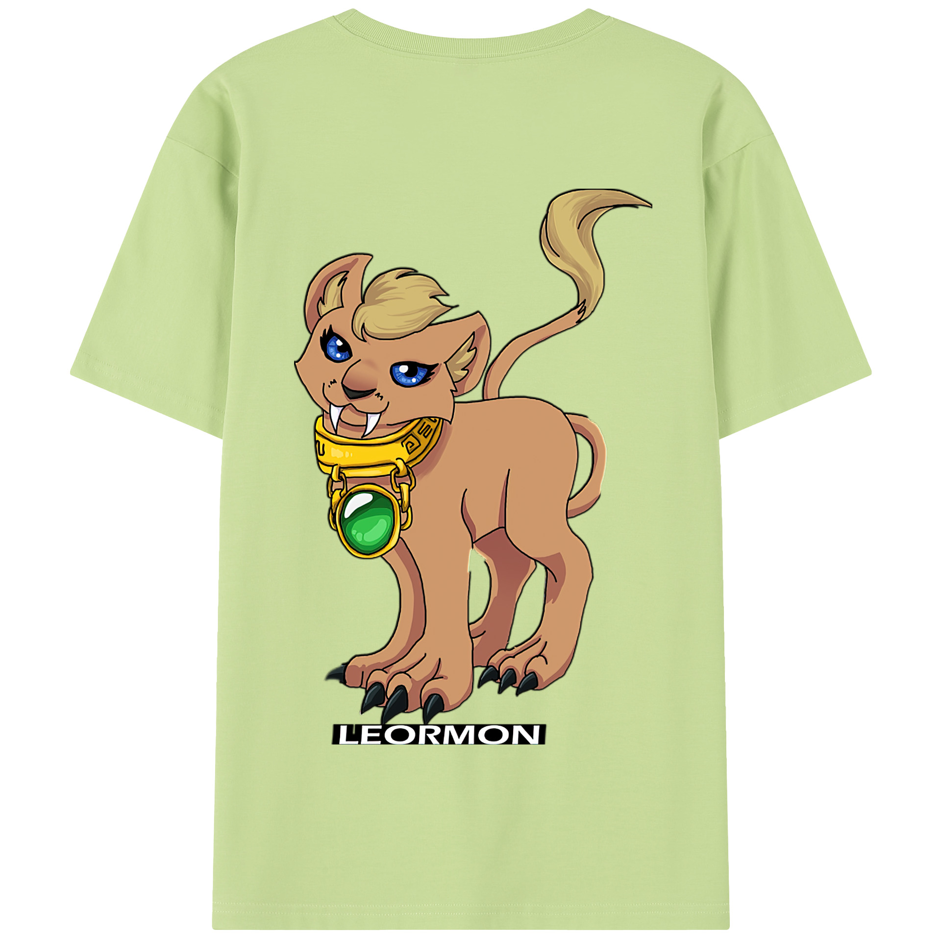 （画像用） Digimon デジタルモンスター/デジモン 綿100％半袖Tシャツ（背面プリント）